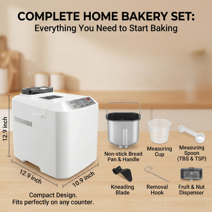 Bake Like a Pro: 12-in-1, No Additives, Fresh Bread at Your Fingertips