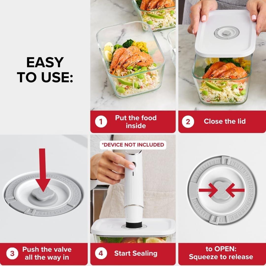 Goldenloaf™ PortableVacuum Food SealerBundle - Keep Food Fresh5xLonger