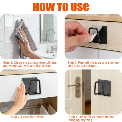 Adhesive Sponge & Cloth Holder - No-Drill Kitchen & Bathroom Organizer