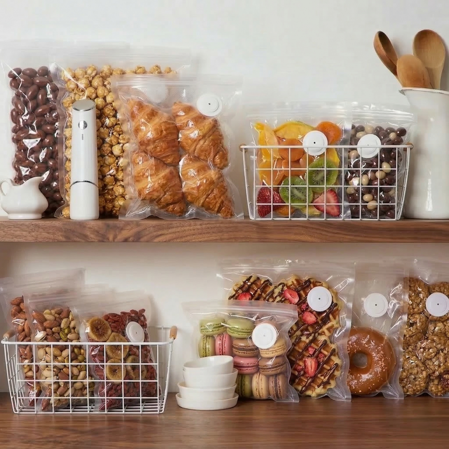 Goldenloaf™ PortableVacuum Food SealerBundle - Keep Food Fresh5xLonger