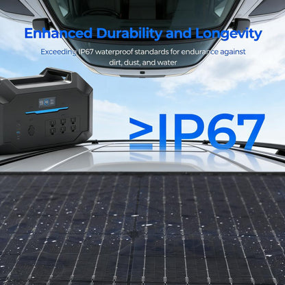 400W Foldable Solar Panel, High Efficiency & IP67 Waterproof for Outdoor & Emergency Power